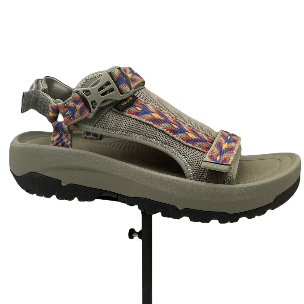 Teva Mens Hurricane Ampsole Sport Outdoor Sandal Size 10 Olive-Green-Blue-Yellow